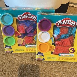 NWT Play-Doh letters & number with stamps